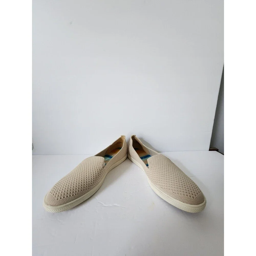 New Vince Camuto Washable Knit Slip-On Shoes Cabreli Bone Off White 7 M